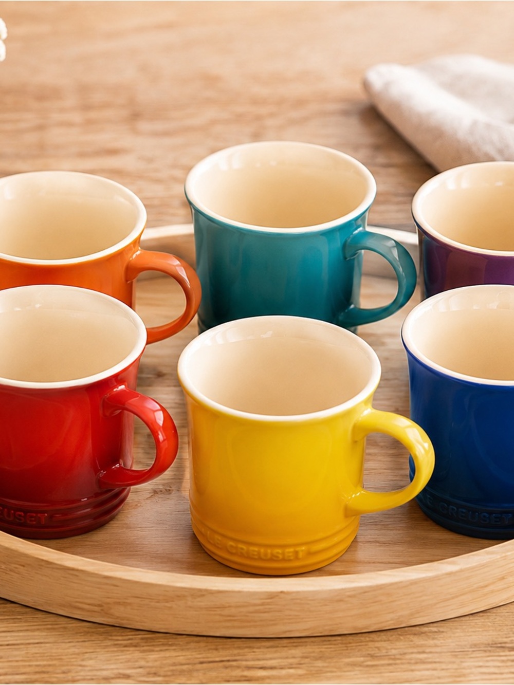 Le Creuset Stoneware Mug Set – Set of 6 – 400 ml / 14 fl oz – New in Box